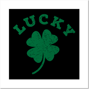 Lucky Four Leaf Clover Posters and Art